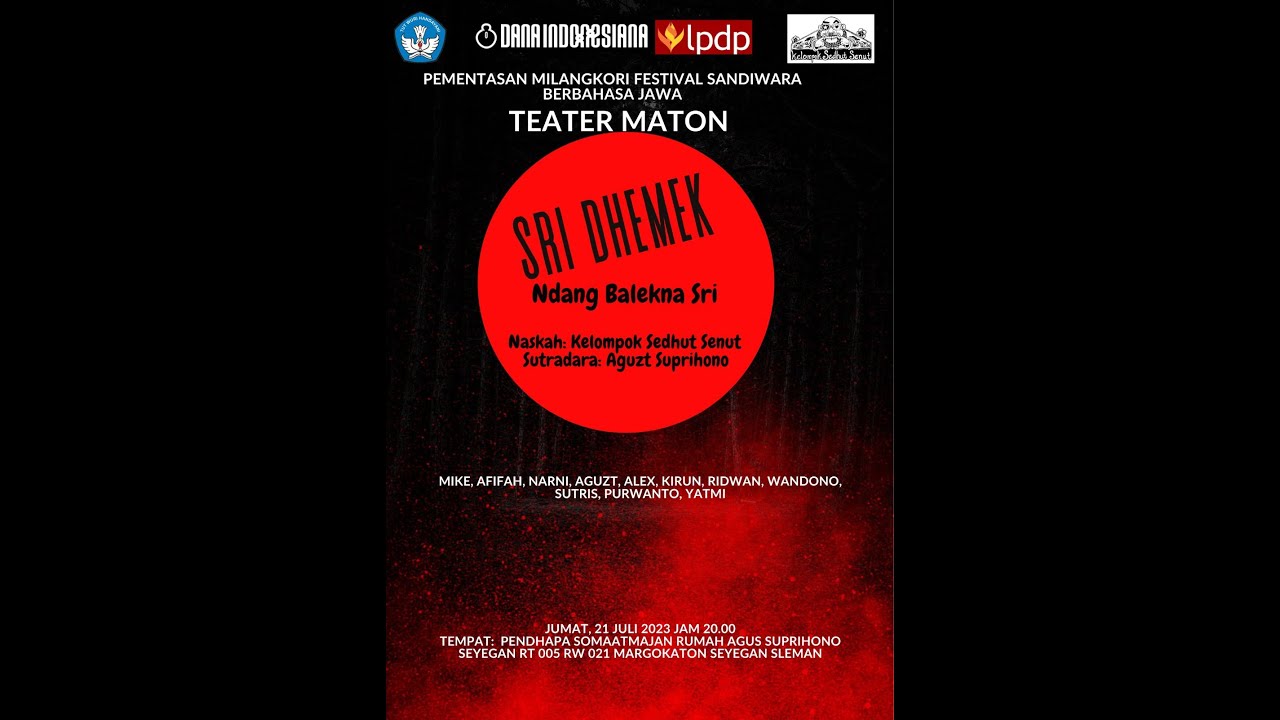 TEATER MATON  SRI DHEMEK  Ndang Balekna Sri