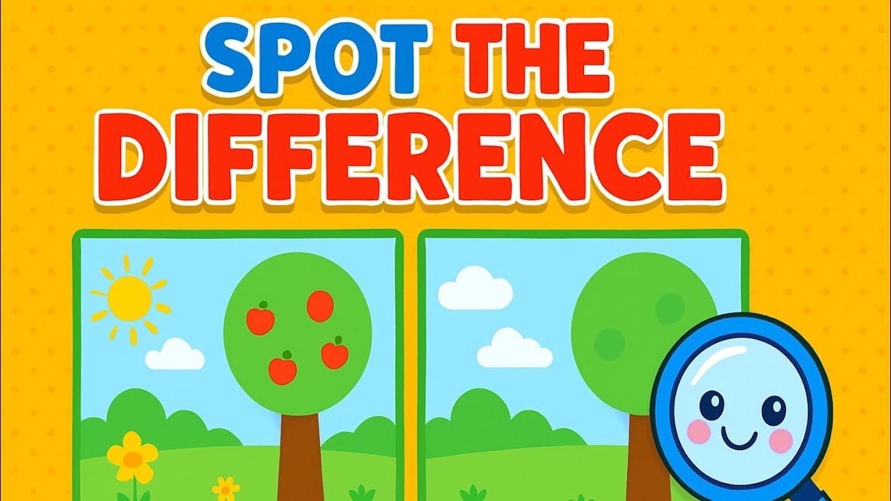 Spot the Difference Challenge for Kids | Fun Visual Game!