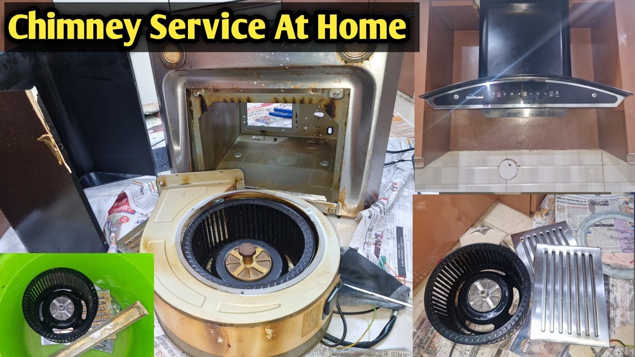 Kitchen chimney cleaning at home| Chimney ko service kaise| Chimney auto clean| #chimney #cleaning 