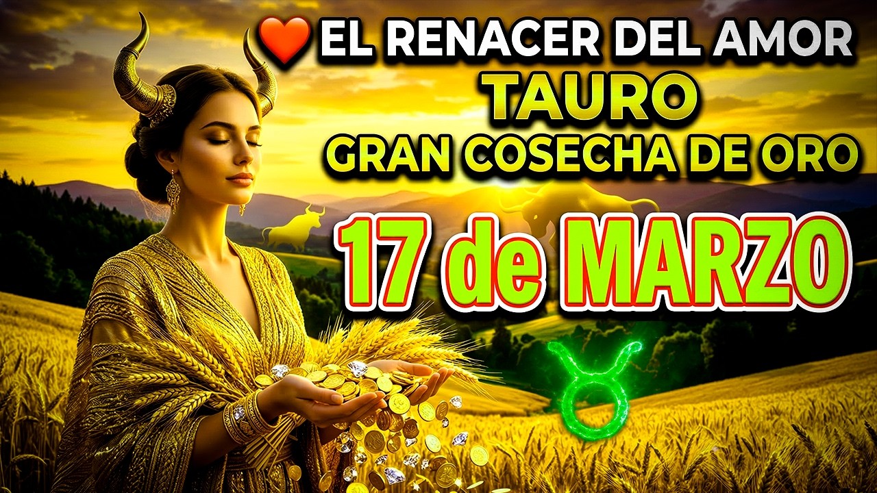 ♉ TAURO: NO DEJES PASAR ESTE MOMENTO DE PODER 💎 este 17 de MARZO... ¡Recibe tu ABUNDANCIA! 💎💰✨🌿