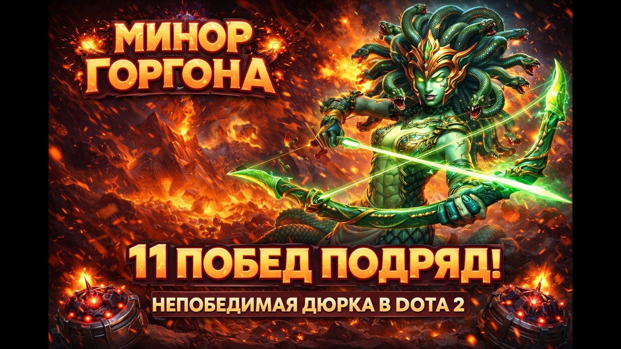 МЕДУЗА НЕ ОСТАНАВЛИВАЕТСЯ — 11 ПОБЕД ПОДРЯД В DOTA 2