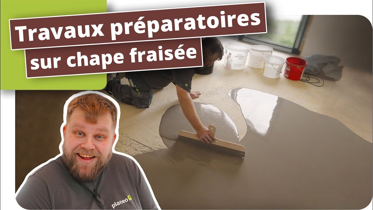Chauffage au sol frais&eacute; ult&eacute;rieurement   Pr&eacute;parations pour la pose du rev&ecirc;tement de sol