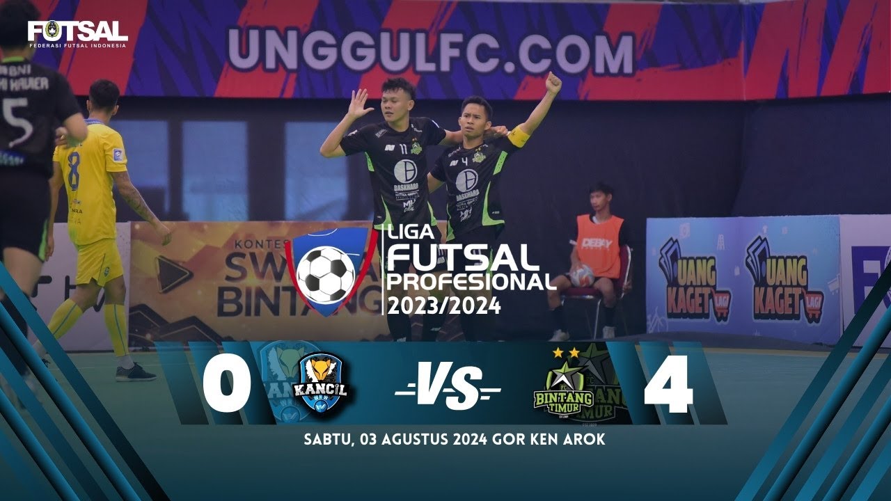 FULL MATCH LIGA FUTSAL PROFESIONAL 2023/2024 Kancil WHW vs Bintang Timur Surabaya FC