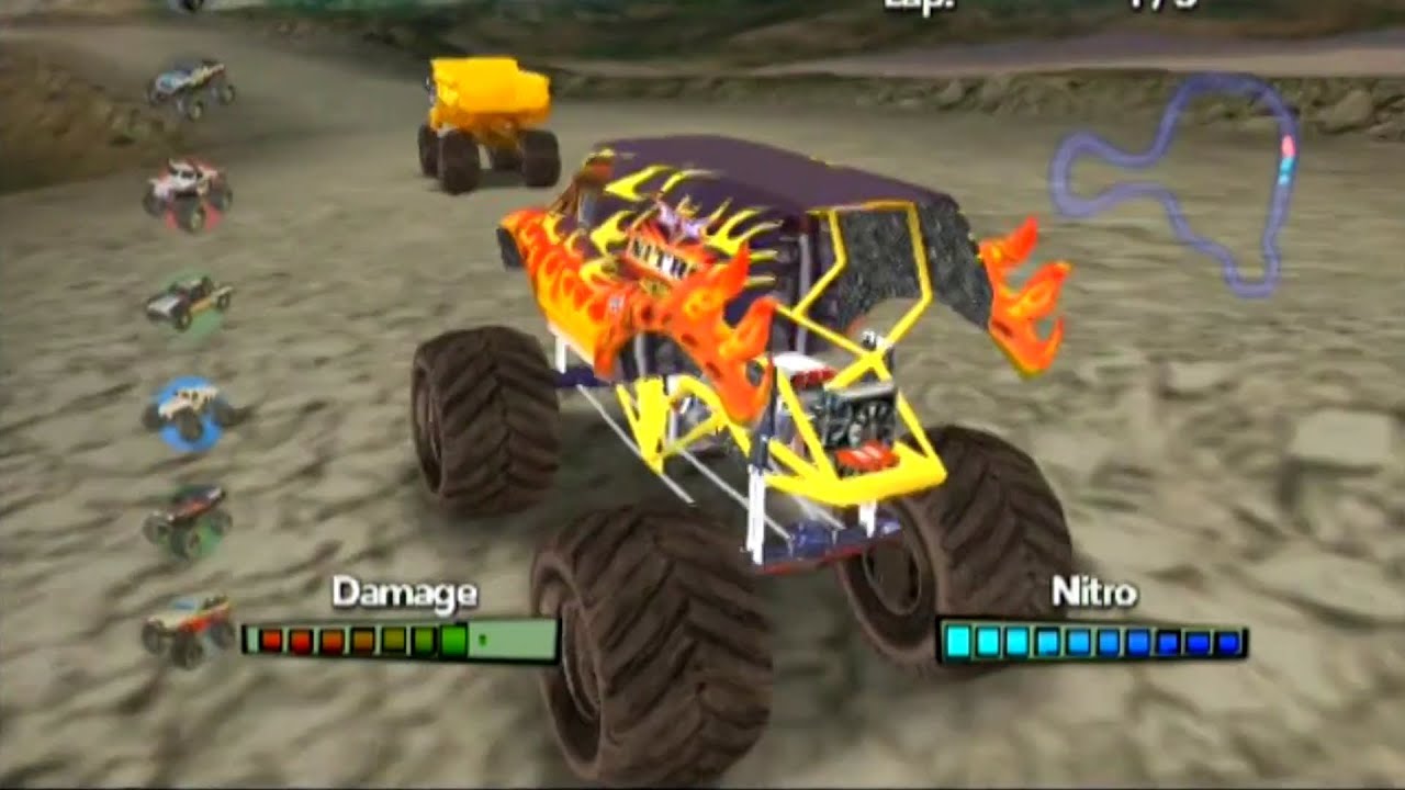 Monster Trux Offroad ... (Wii) Gameplay
