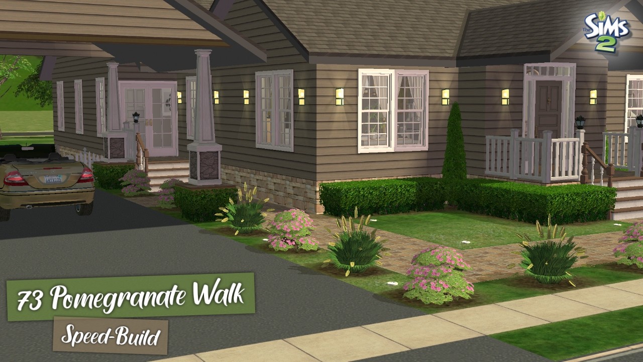 The Sims 2 Speed Build | Designing 73 Pomegranate Walk