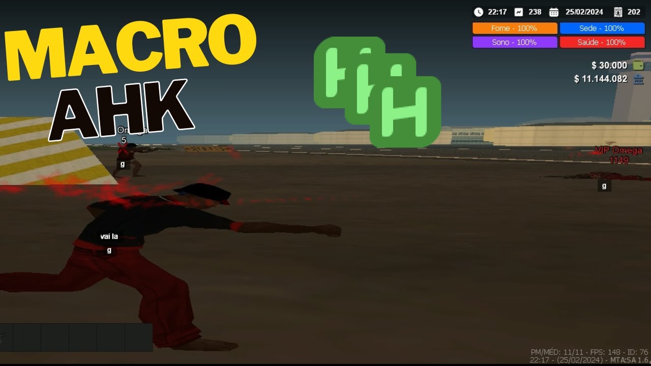 Macro litefoot ahk ( qualquer mouse, ATUALIZADO ) #mta #aimbot