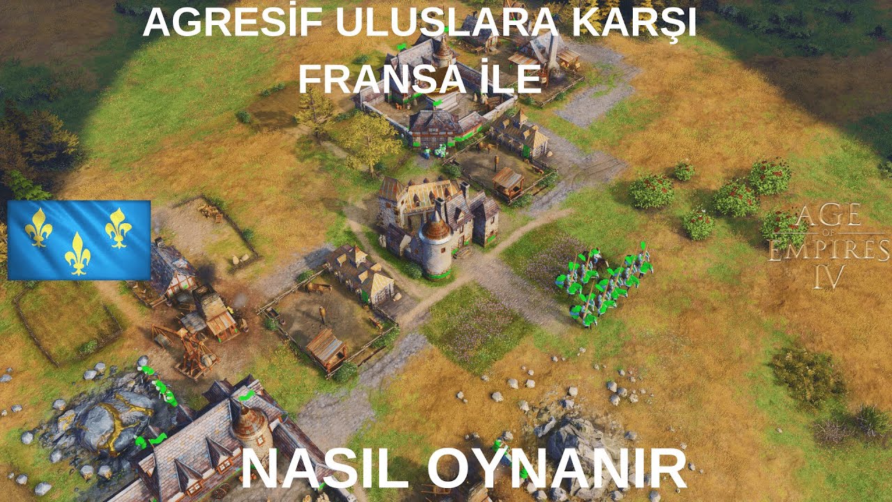 Age of Empires 4 Öğretici, 1vs1 Arabia | Fransa vs Osmanlı | (Fransa Öğretici)