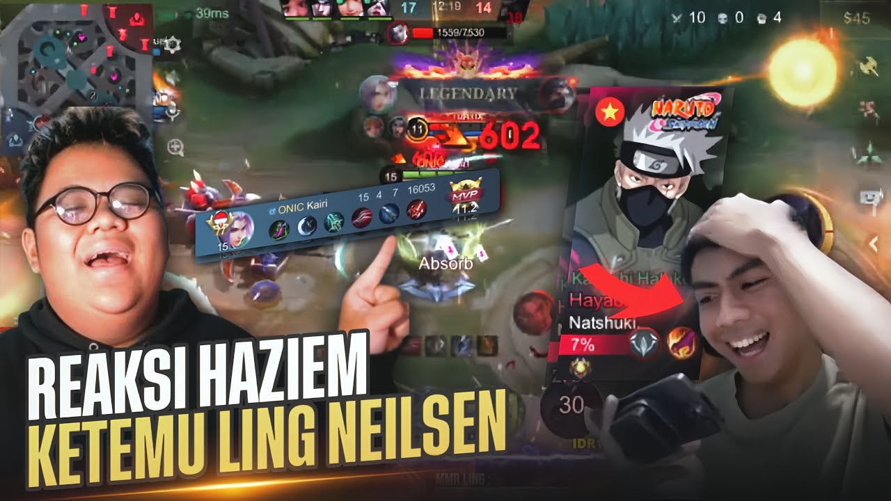 REAKSI STREAMER @Haziem  LAWAN LING NEILSEN LAGI NYAMAR JADI KAIRI !