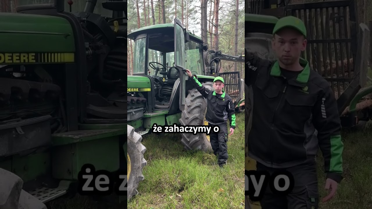 John Deere 3350 + Fao Far 9t – zestaw, który radzi sobie wszędzie! 🚜🌲