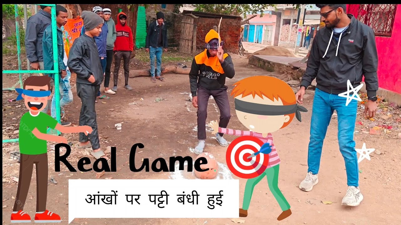 आंखों पर पट्टी बंधी Real Game 🎯