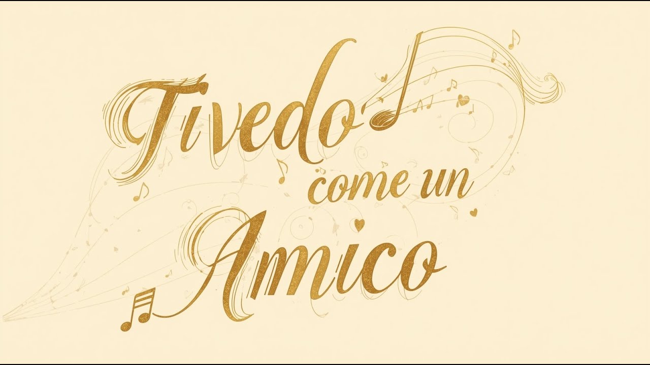 Ti Vedo Come un Amico (Official AI music)