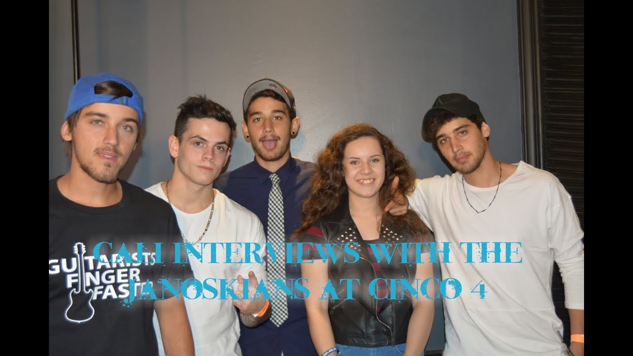 Cali Interview with the Janoskians at Cinco 4
