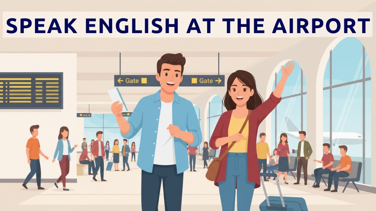 ✈️How to Speak ENGLISH at the AIRPORT with Confidence | Slow English for Beginners