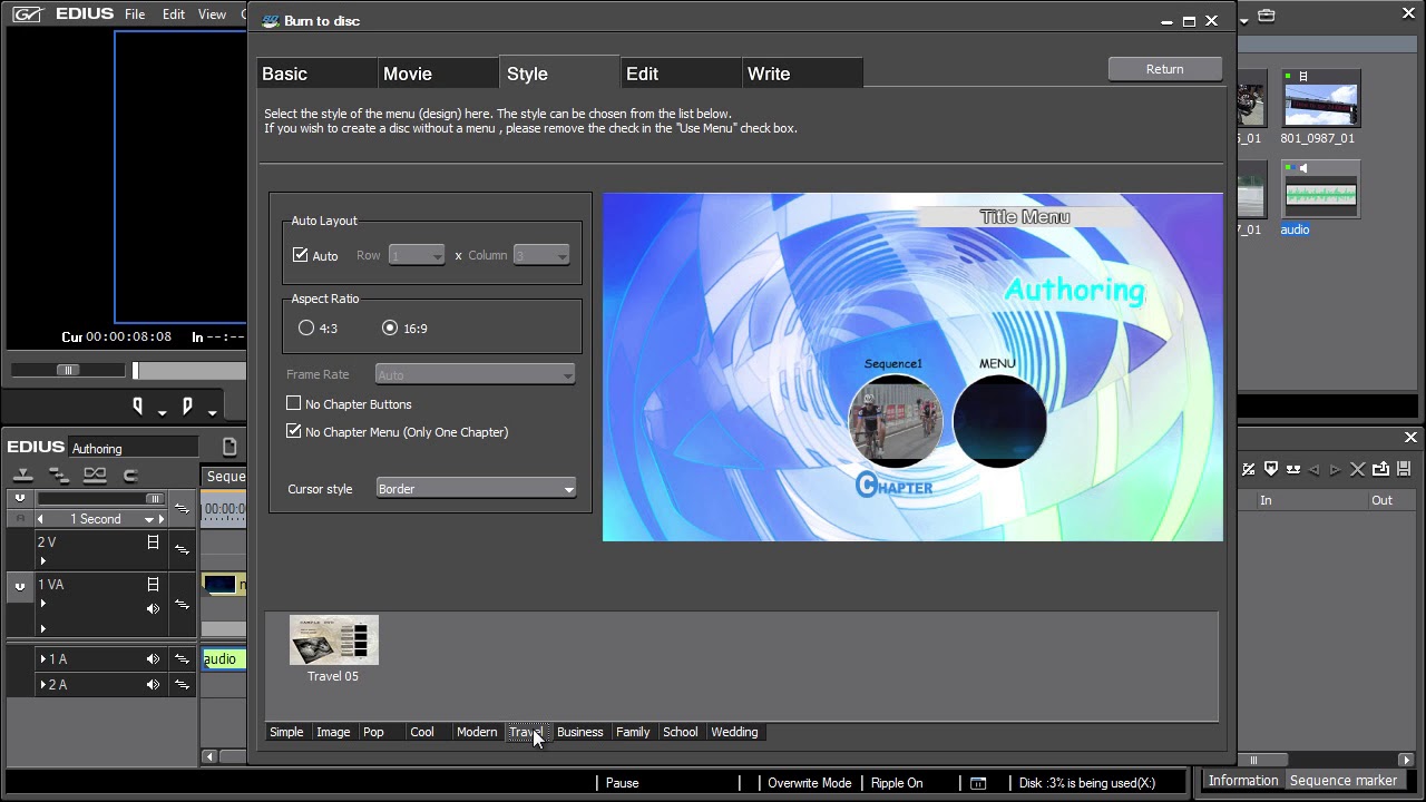 Grass Valley EDIUS Pro - 29) DVD and Blu Ray Authoring