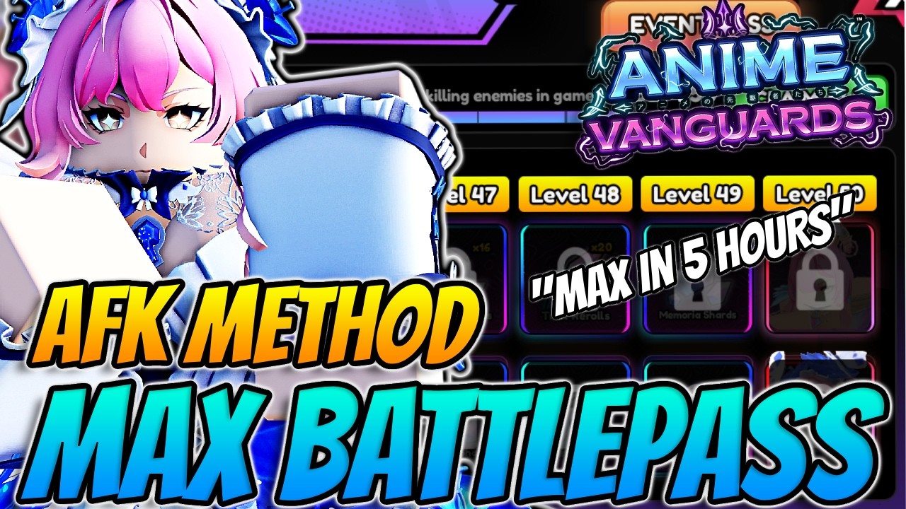 Самый БЫСТРЫЙ способ AFK фарма Боевого пропуска в Anime Vanguards!