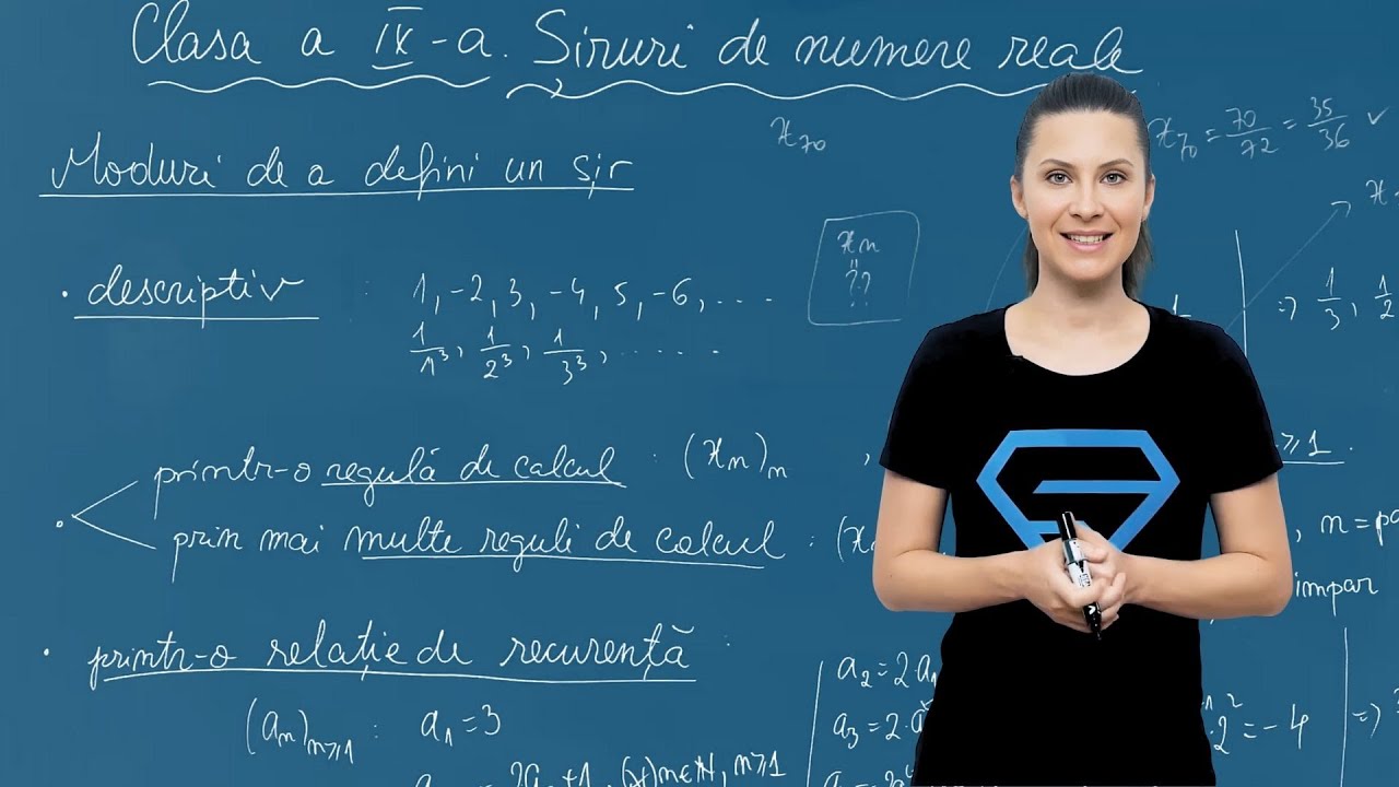 Moduri de definire a șirurilor &ndash; Clasa a IX-a