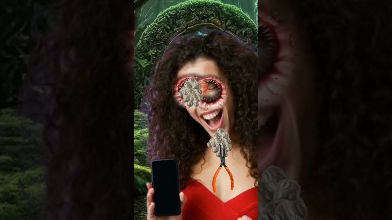 ASMR maggots removal animation