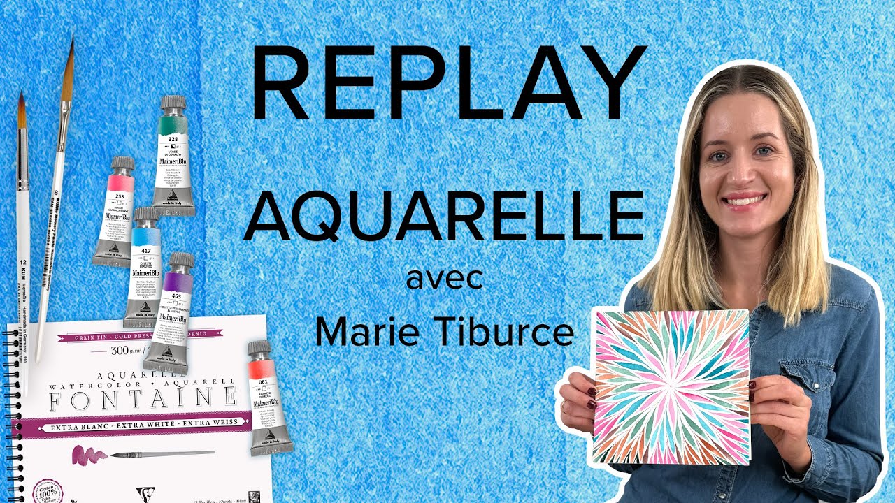 En direct avec Marie Tiburce : peindre un feuillage à l'aquarelle