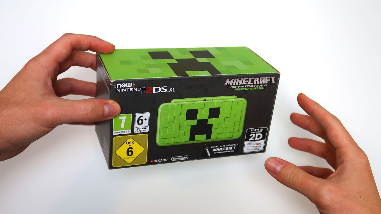 compré la New Nintendo 2DS XL CREEPER EDITION de MINECRAFT 🤩 (NUEVA SIN ESTRENAR)