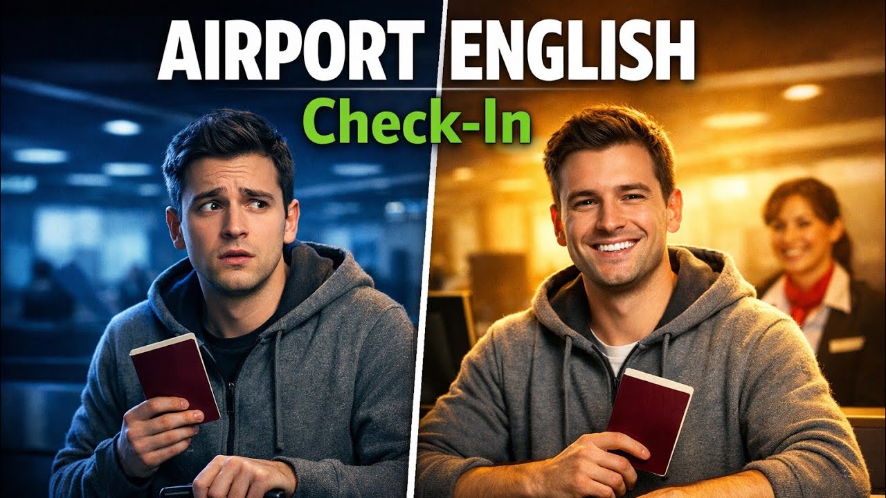Airport English Made Easy | Check-In Counter Conversation Practice
