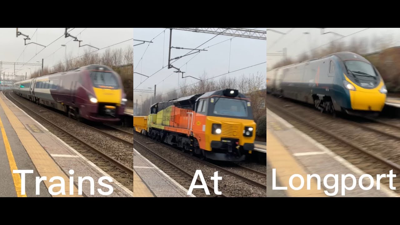 Trains at Longport (WCML)
