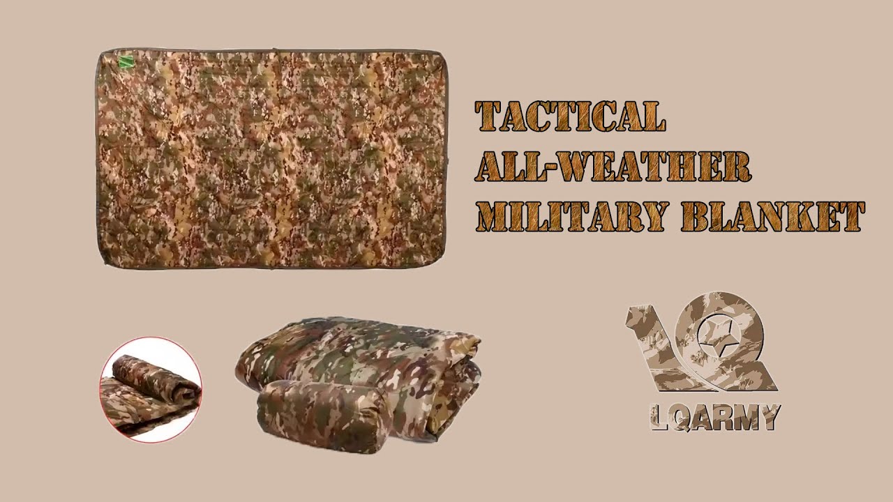 Tactical All Weather Military Blanket &ndash; Lightweight, Water Repellent & Multi Purpose