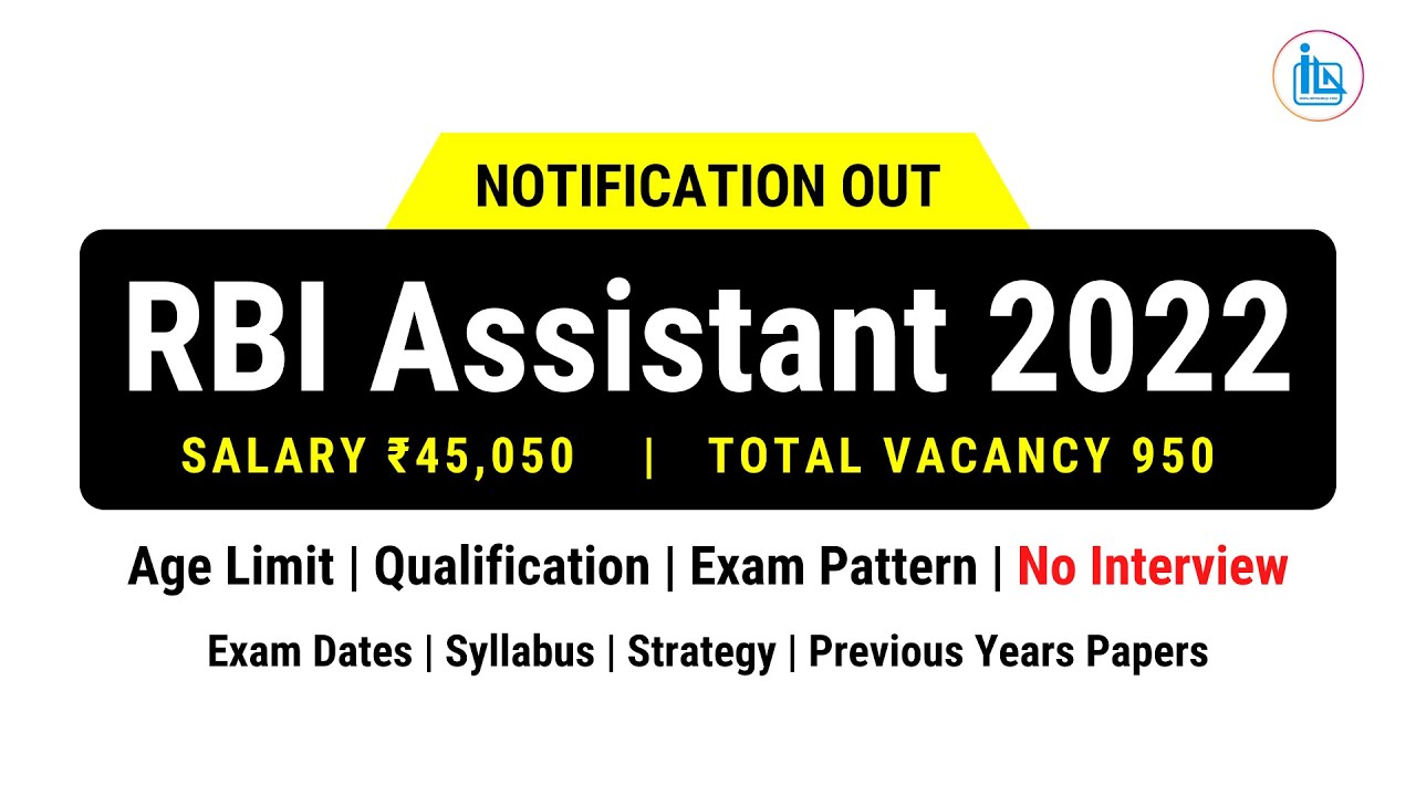 RBI Assistant 2021-22 Notification OUT - Full Information | Clear Your All Doubts |