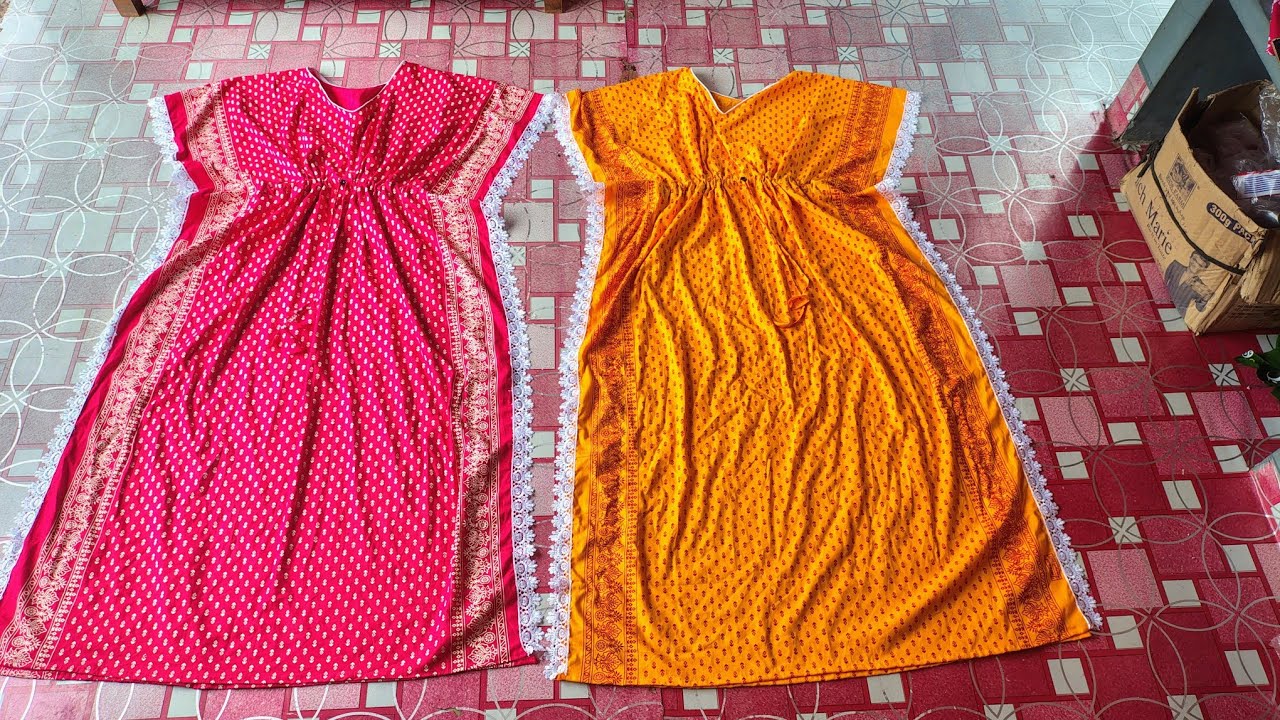 Akdom sohojvabe kaftan maxi cutting and stitching|| Wholesale nighty making|| #nightydesign #kaftan 