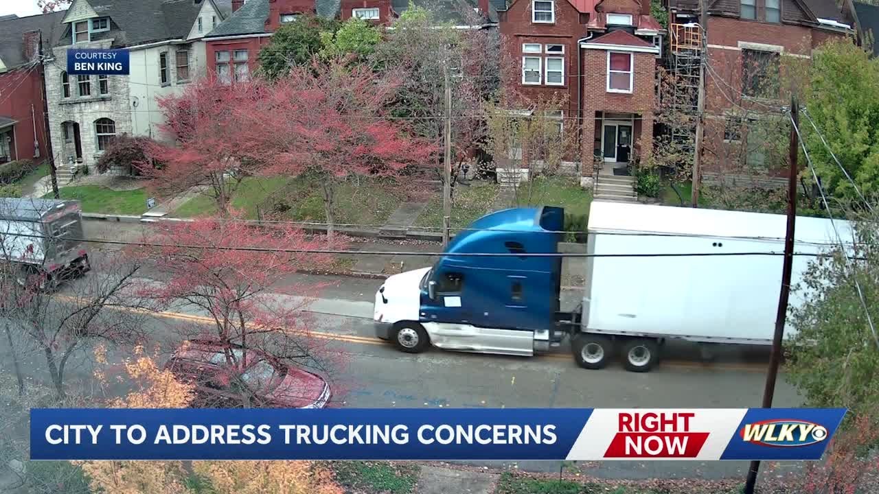 Residents voice concerns about large trucks on neighborhood streets in Louisville