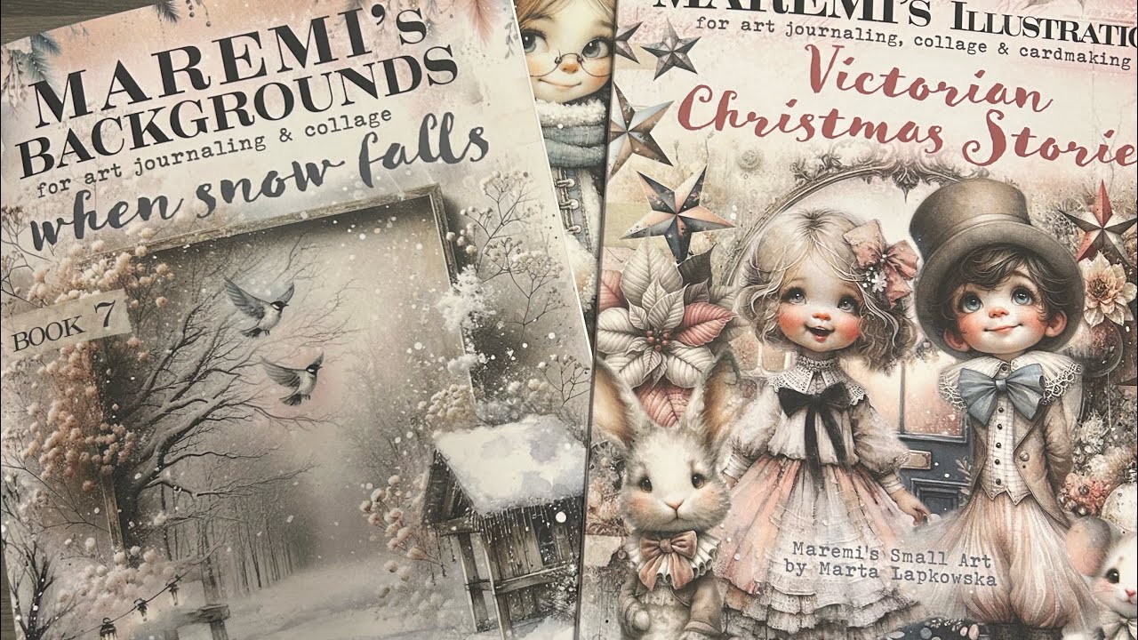 Flip-through of  Maremi's small art  newest collage books@MaremiSmallArt
