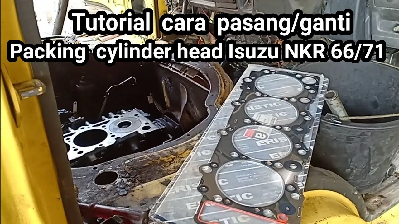 PASANG PACKING CYLINDER HEAD DAN SETEL KATUP ISUZU NKR66/71 #Bayuputramotor