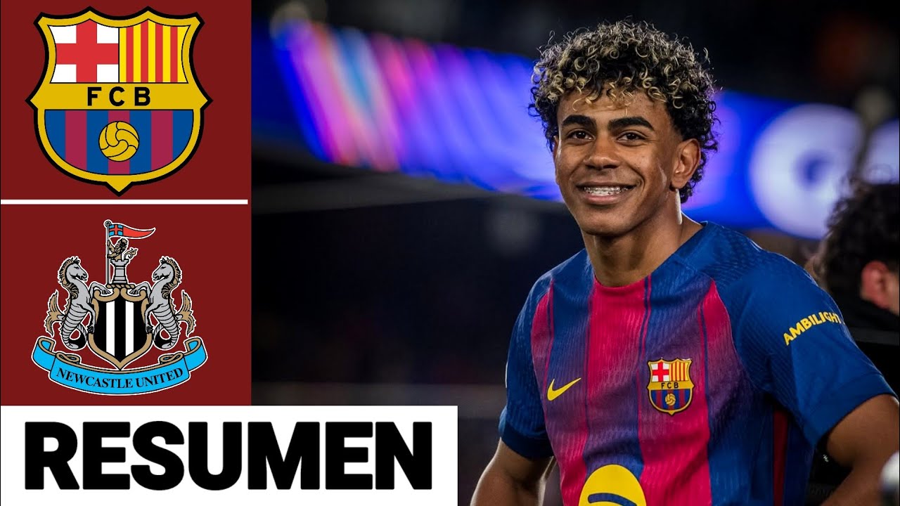 Barcelona vs Newcastle Resumen y Goles | UEFA Champions League 2025/26