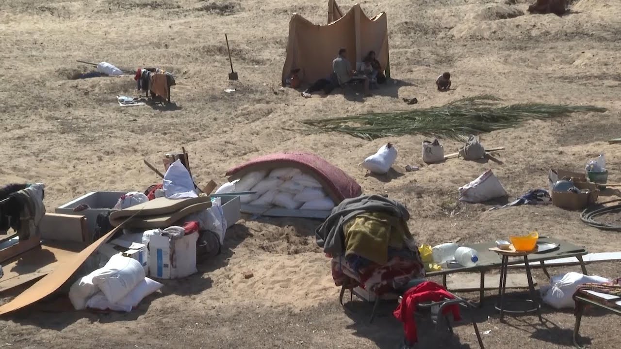 Palestinians displaced from Gaza's Khan Younis struggle for survival