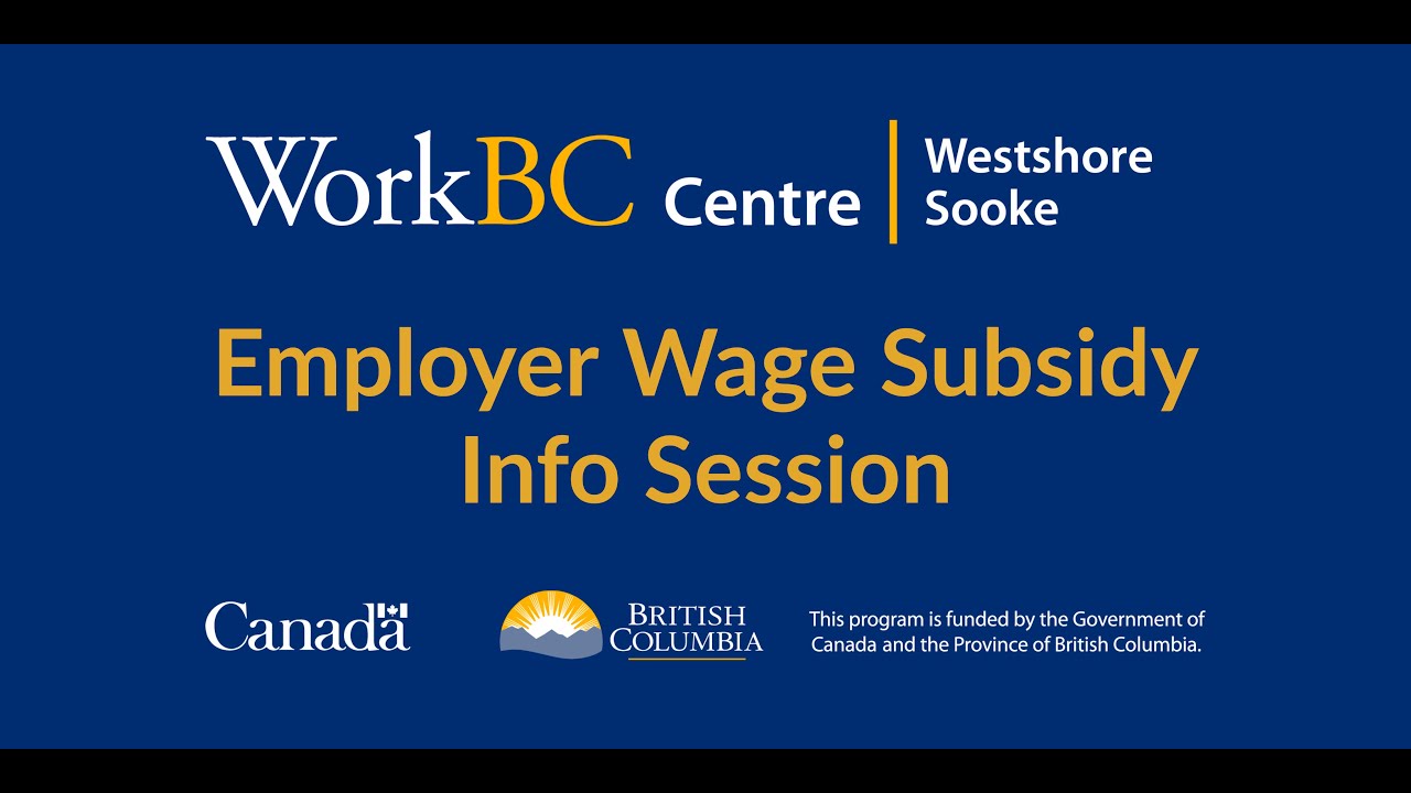 Employer Wage Subsidy Info Session