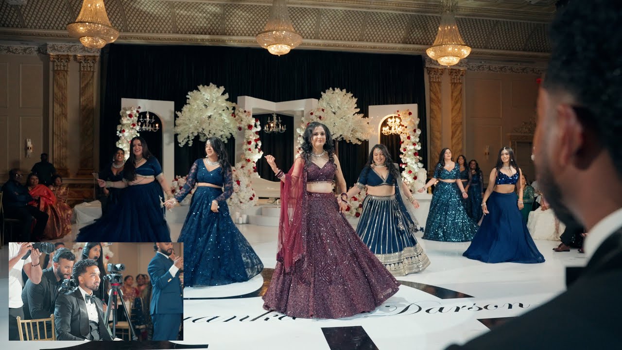 BRIDAL PARTY DANCE - DARSON & PRIYANKA - FUSION WEDDING RECEPTION - EPIC PERFORMANCE - DREAM FACTORY