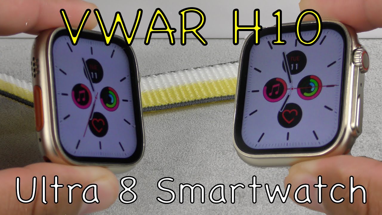 Vwar H10 Ultra 8 Smartwatch With A 1.95