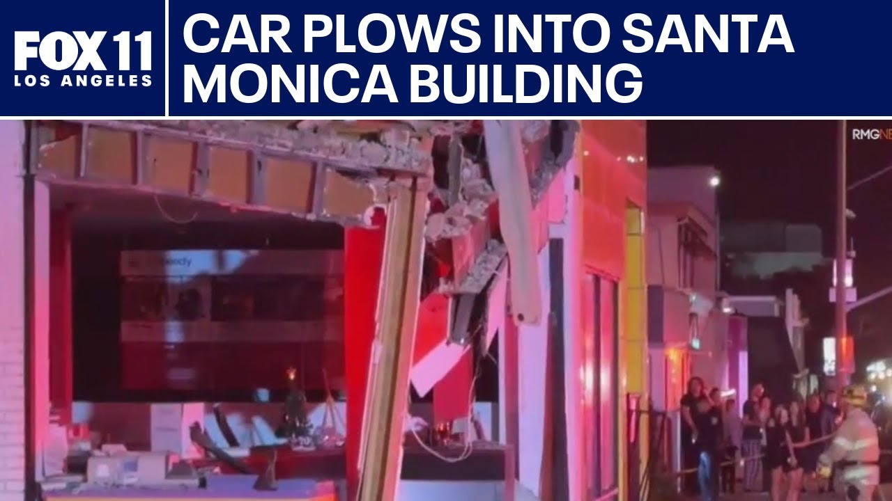 Car slams into Santa Monica building  | FOX 11 LA