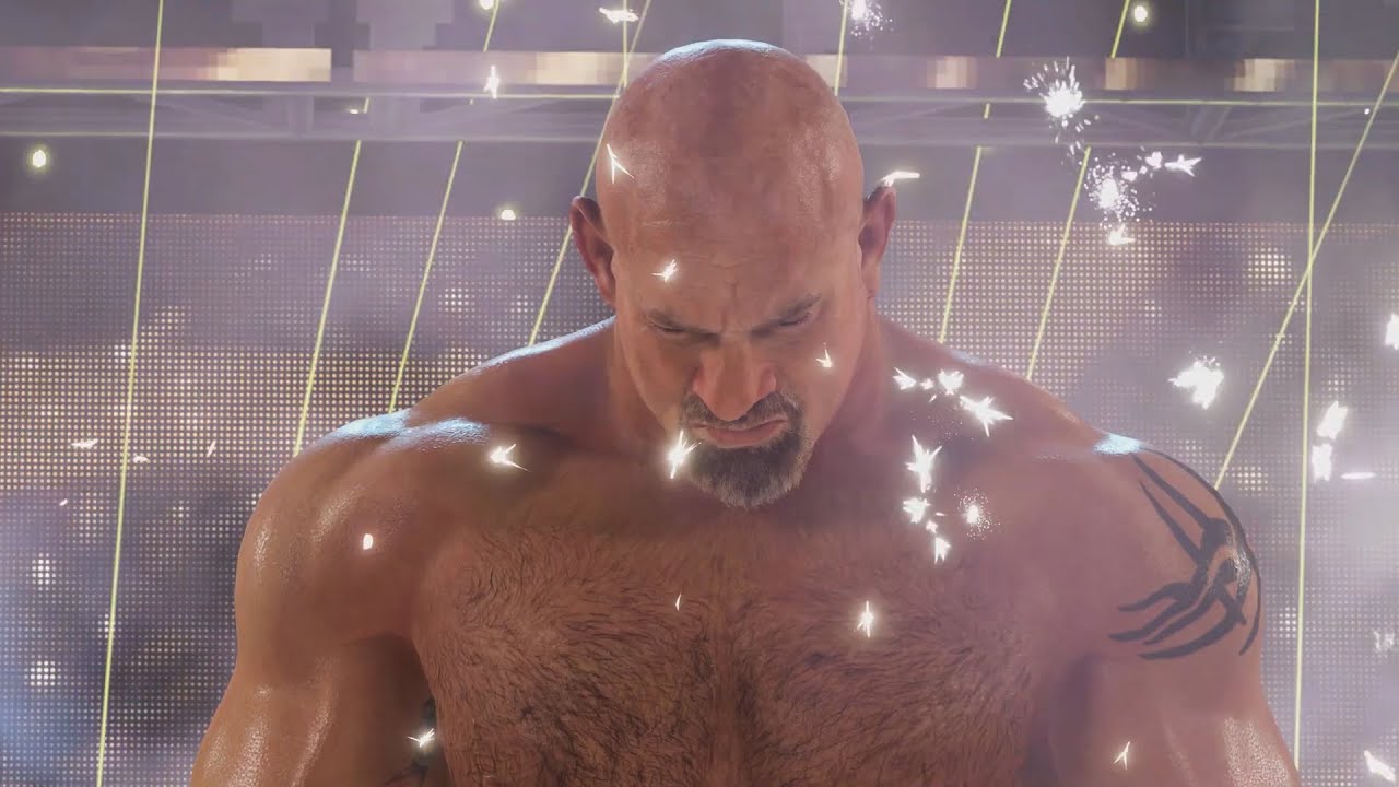 WWE 2K22 Goldberg vs Brock Lesnar PAYBACK GAMEPLAY 4K