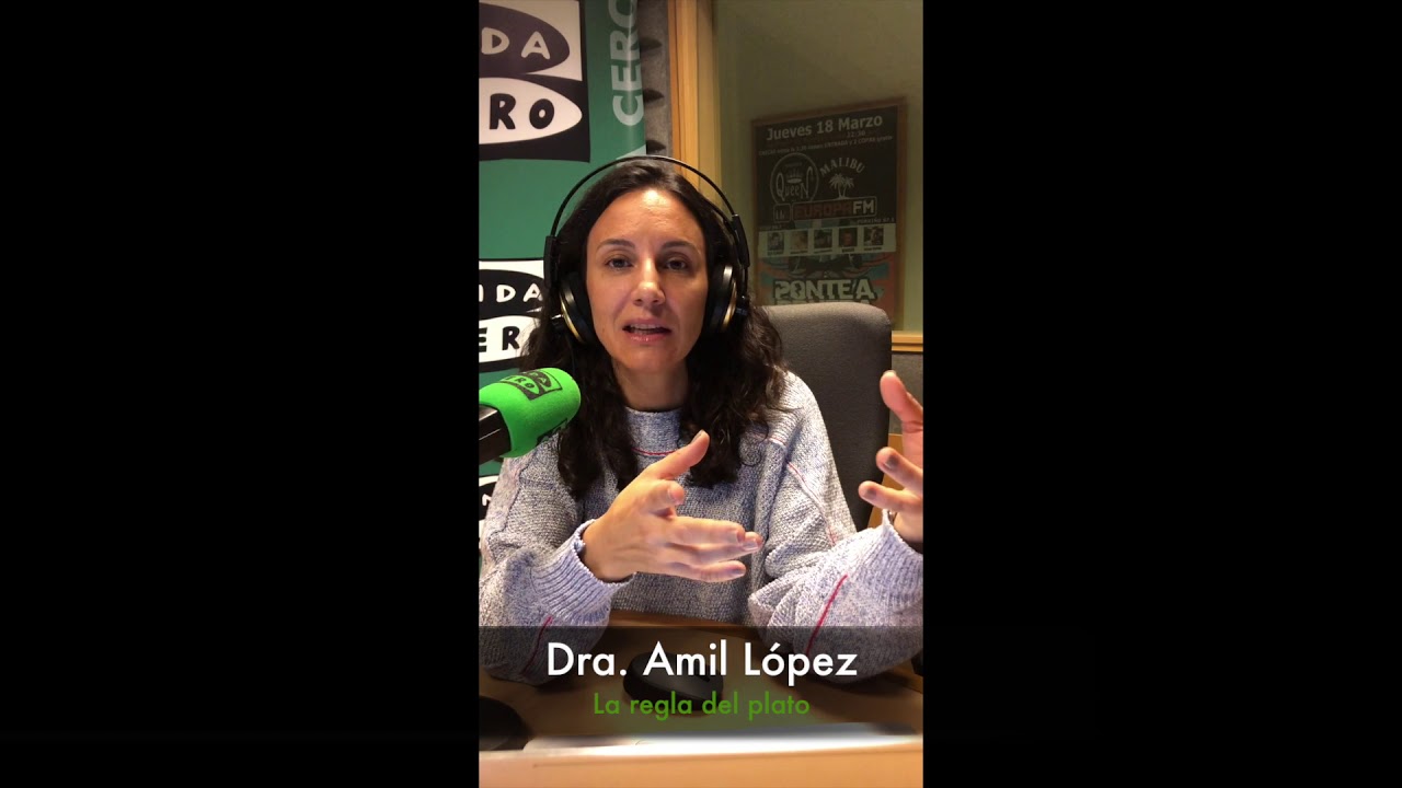 Regla del plato para tus comidas y cenas. Podcast Onda Cero. Dra. Amil López