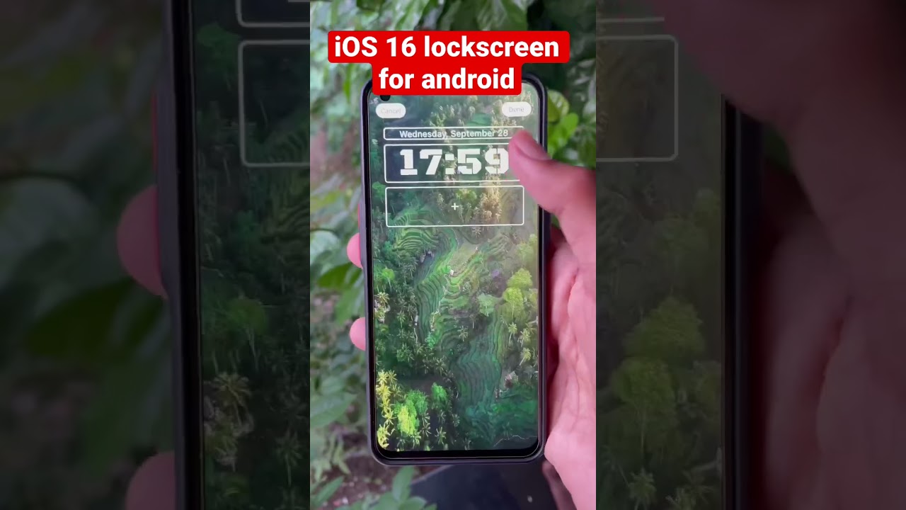 Iphone iOS 16 lockscreen for any Android 🔥 #shorts