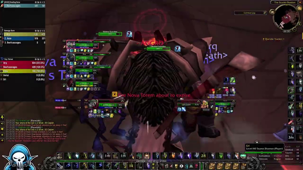 WoW Classic Hardcore \ Doomhowl | Shaman Tank Strat Live 2 with Death guild