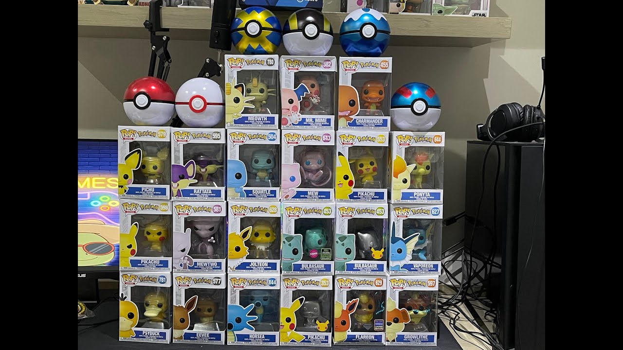 Colección de Funko Pop Pokémon