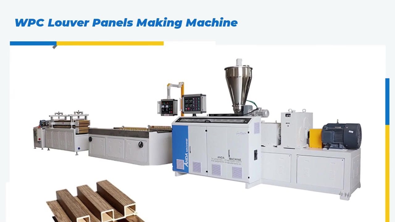 WPC Louver Panels Making Machine