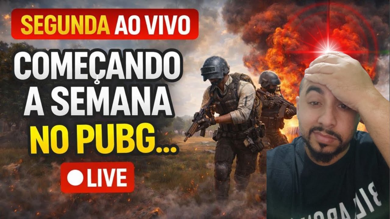 COMEÇANDO A SEMANA NO PUBG… ISSO PODE DAR RUIM 🔴 AO VIVO