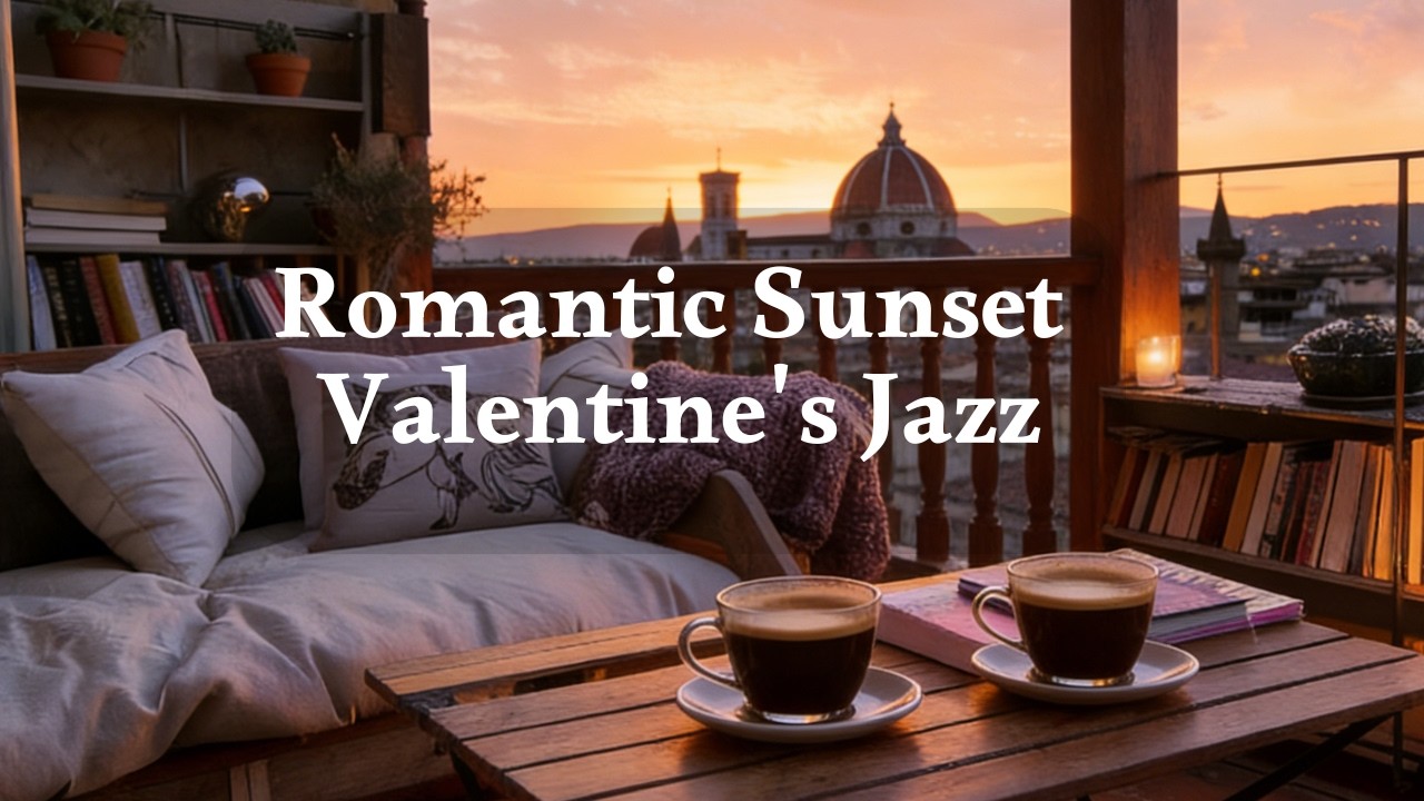 🇮🇹 The Most Romantic Italian Sunset Jazz ☕ Smooth Bossa Nova & Piano for a Cozy Valentine's Evening