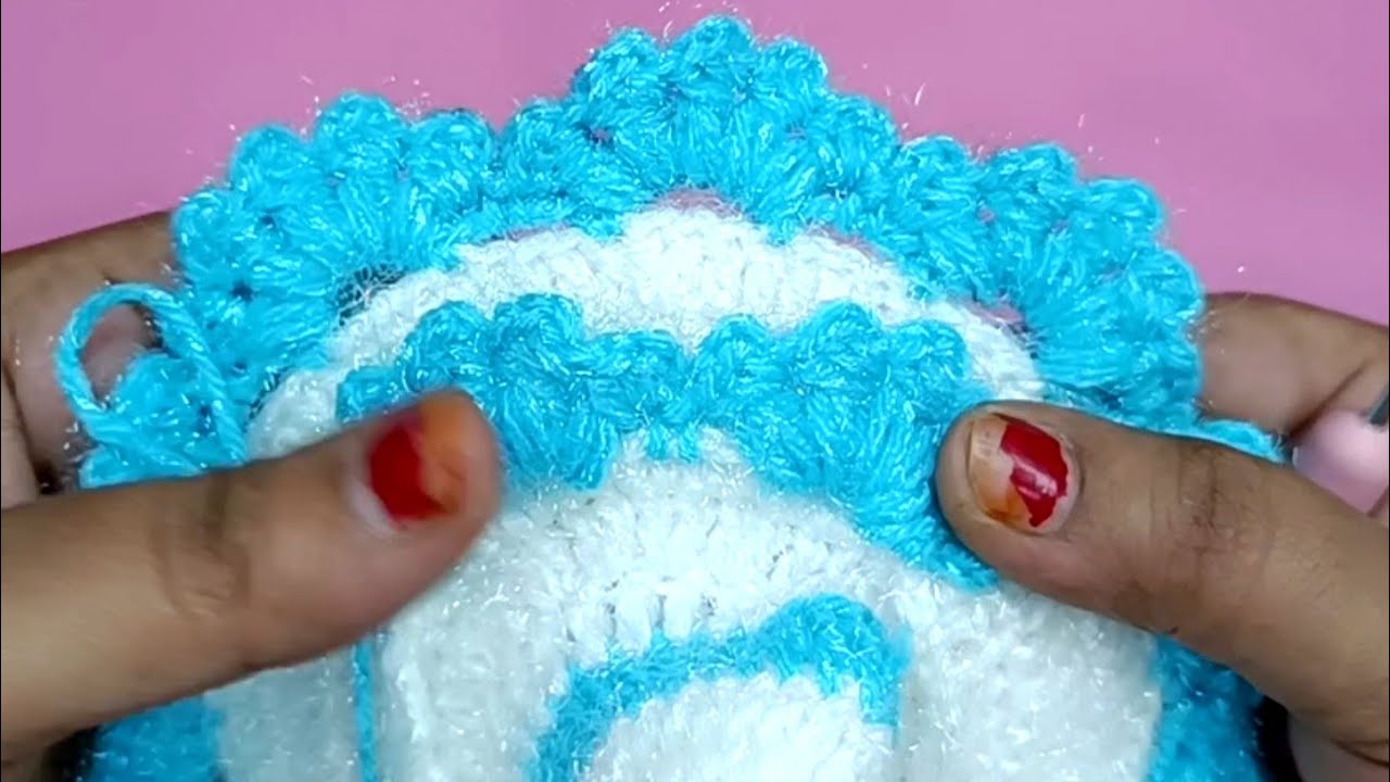 Wow amazing design🥰? How to make crochet new design winter dress for Kanha ji ll