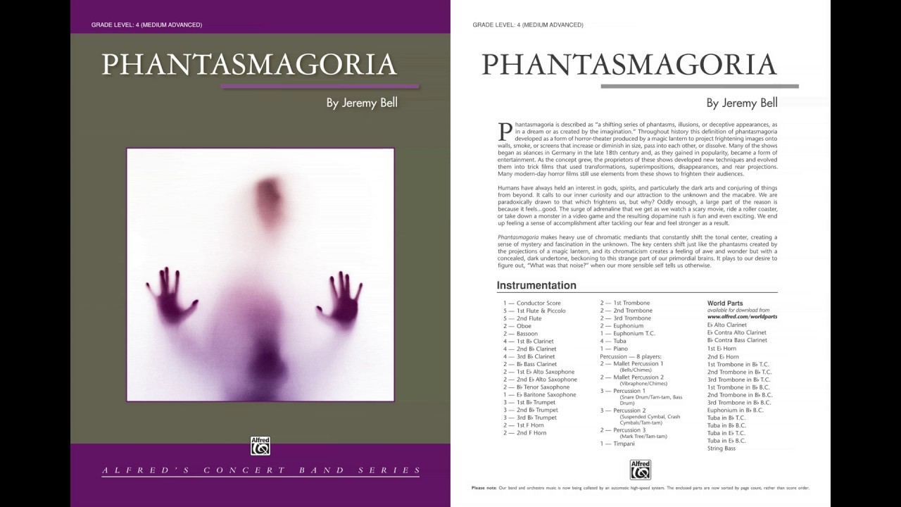Phantasmagoria, by Jeremy Bell – Score & Sound