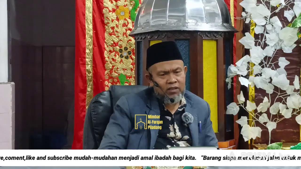 Kajian Shubuh Tafsir Al-Qur'an Kitab Ibnu Katsir Bersama Ustadz Bujang M.MHi