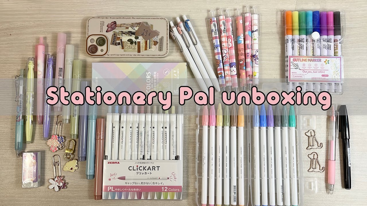 Unboxing cancelleria ft.@stationerypal  🌷🍡