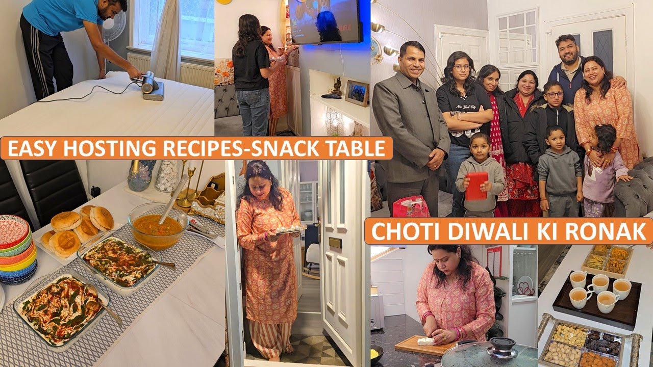 Choti Diwali Ki Badi Khushiya - Cleaning, Organizing & Hosting | Quick Tasty Recipes To Serve Table